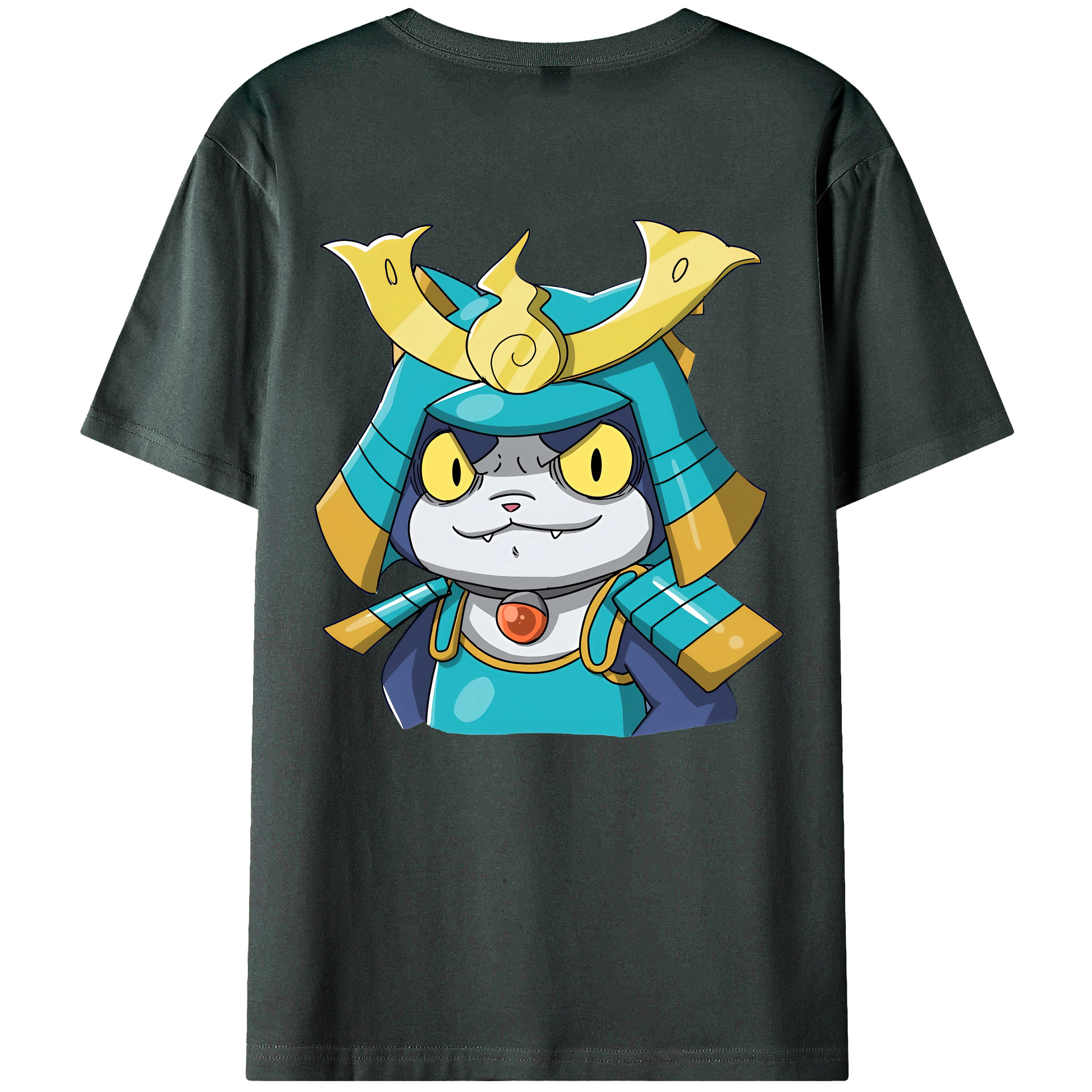 （画像用） 妖怪ウォッチ Yo-kai Watch 綿100％ メンズ半袖Tシャツ（バックプリント） 通気性